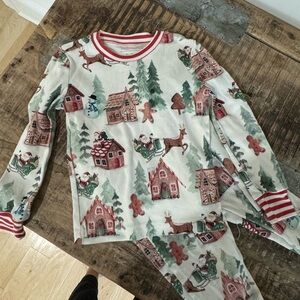 Pottery Barn Christmas Pajamas size 4